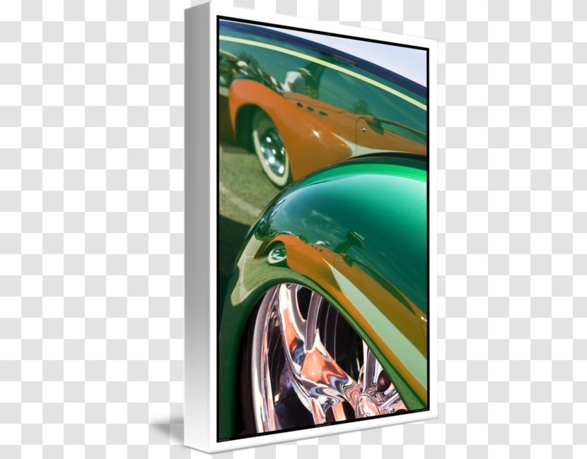 Vintage Car Classic Gallery Wrap Motor Vehicle - Wheel - Green Transparent PNG