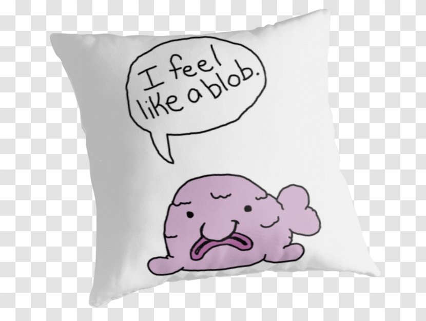 Cushion Throw Pillows Blobfish Chair - Pillow Transparent PNG