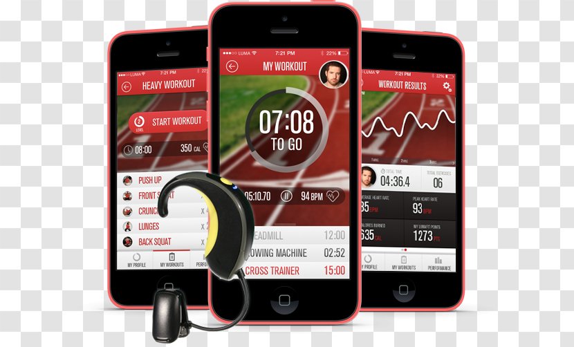 Smartphone Mobile Phones Wireless Heart Rate Monitor - Aerobic Exercise - Yoga Breathing Squats Transparent PNG