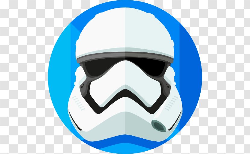 Stormtrooper Icon - Motorcycle Helmet - A White Transparent PNG