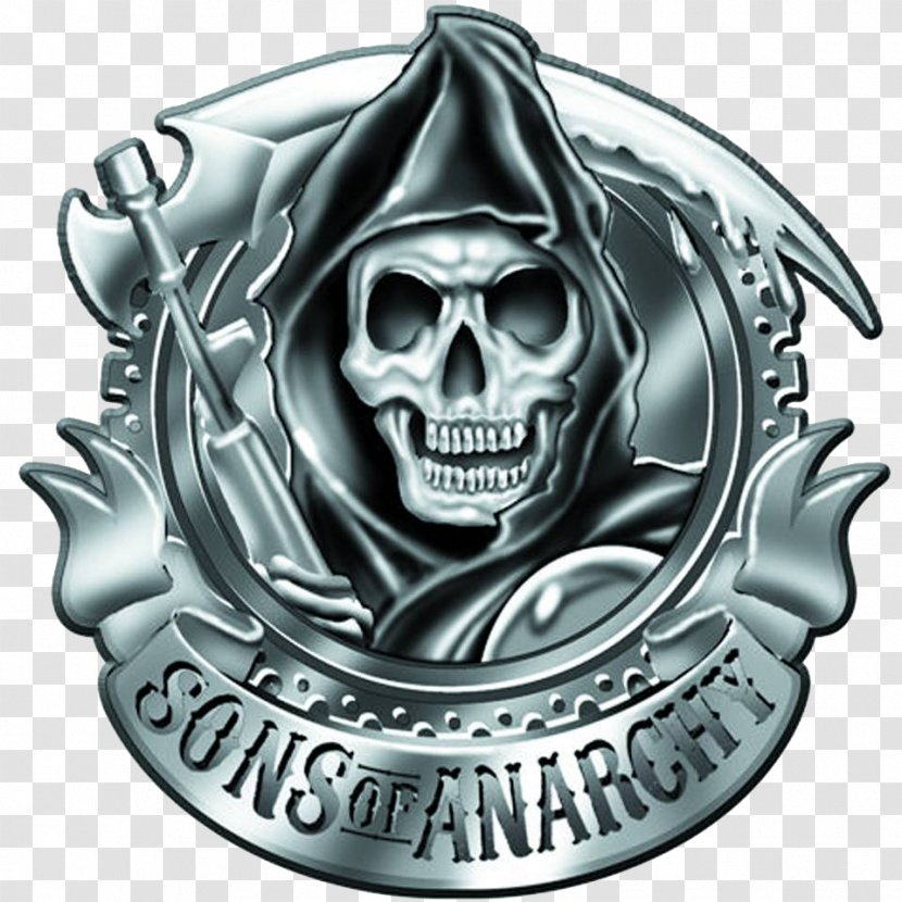 Death Drawing Sons Of Anarchy - Symbol - Season 3 LogoLogo Transparent PNG