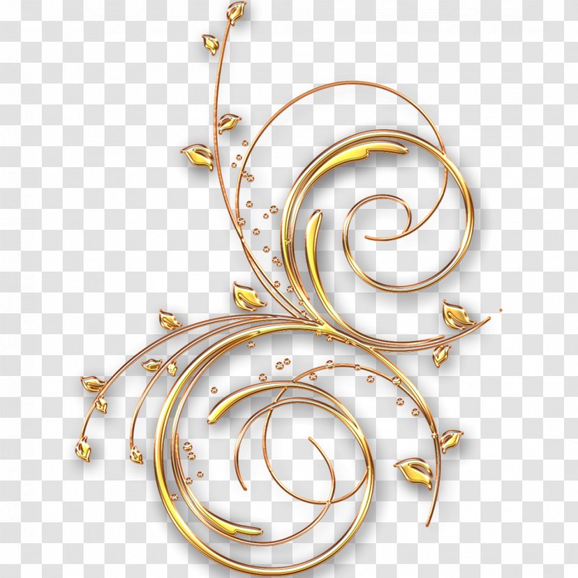 Gold Clip Art - Megabyte - Swirls Transparent PNG