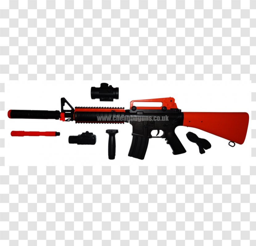 Airsoft Guns Firearm M4 Carbine - Frame - Weapon Transparent PNG