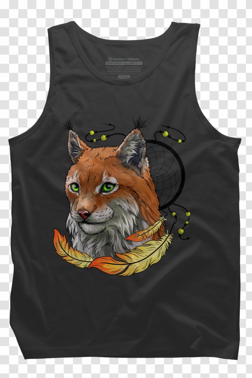 Cat T-shirt Mammal Whiskers Sleeveless Shirt Transparent PNG