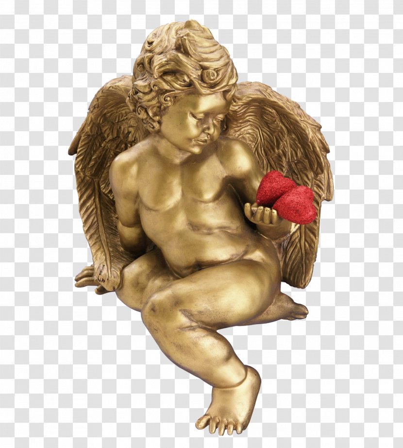 Golden Buddha Statue Cupid - Heart - Creative Transparent PNG