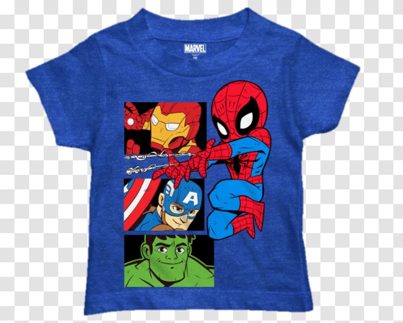 T-shirt Spider-Man Superhero Iron Man Hulk - Sleeve Transparent PNG