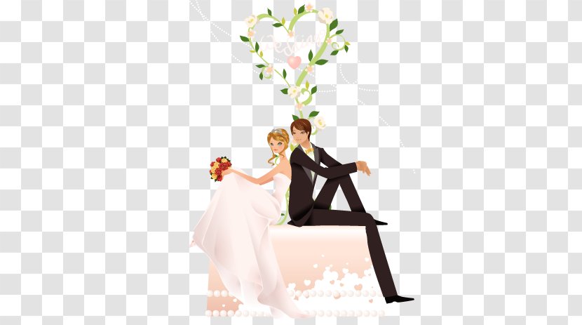 Wedding Invitation Animated Film Bridegroom Marriage - Bride Groom Direct Transparent PNG