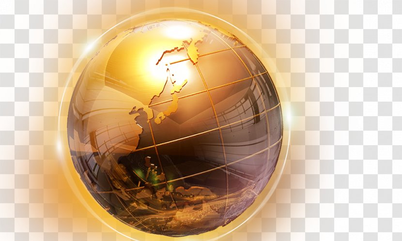 Earth Download - Golden Transparent PNG