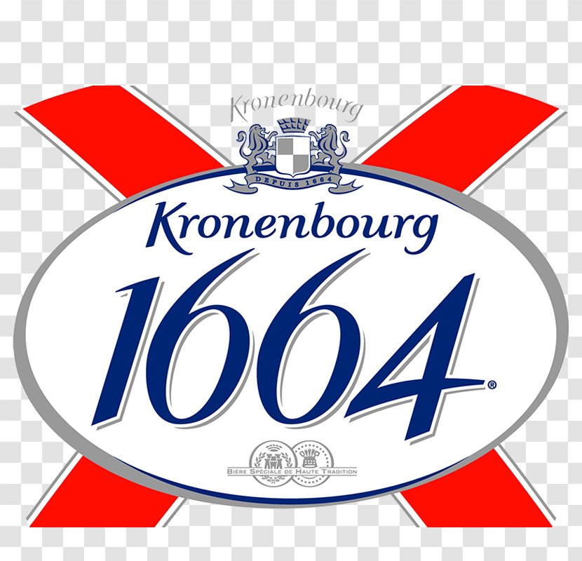 Kronenbourg Brewery Beer Blanc Logo 1664 - Brewing Grains Malts Transparent PNG