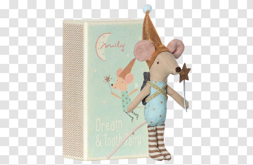 Maileg Tooth Fairy In Matchbox With Tin Child Mouse, Transparent PNG