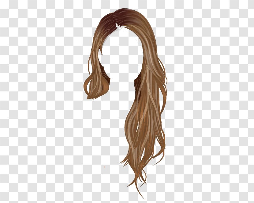 Stardoll Brown Hair Wig - Hunger - Cabelo Transparent PNG