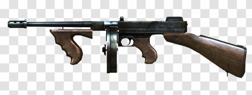 Thompson Submachine Gun Firearm Weapon - Heart - Machine Transparent PNG