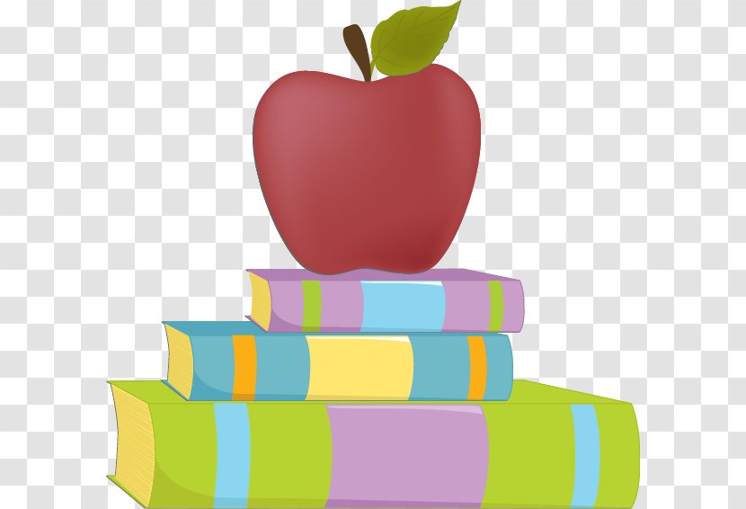 Drawing Apple Book Clip Art - Rectangle - Abstract Red Pattern Books Transparent PNG