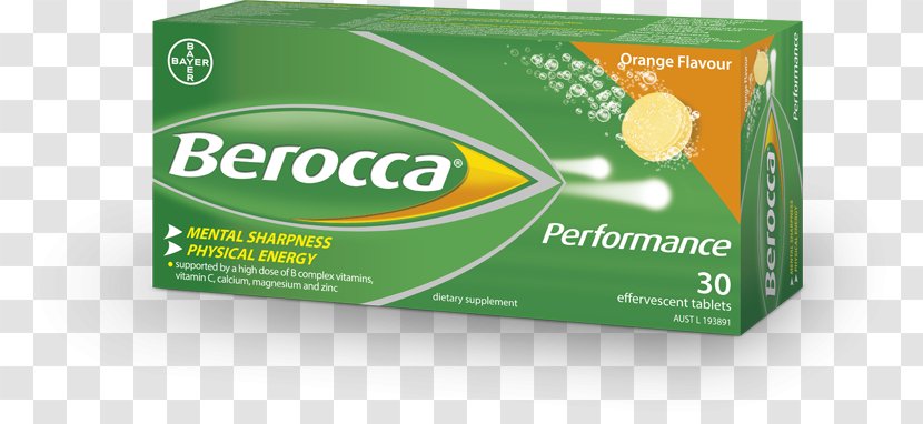 Dietary Supplement Berocca B Vitamins Pharmacy - Pharmacist - Effervescent Tablets Transparent PNG
