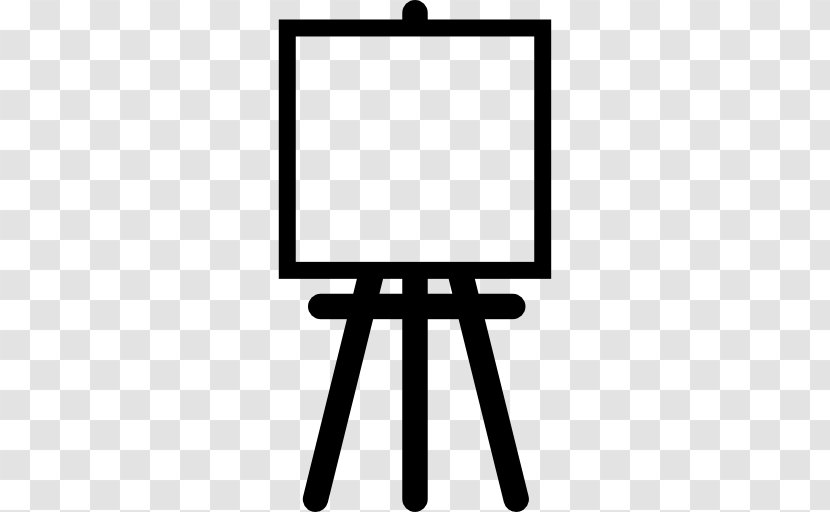 Easel Painting - Black And White Transparent PNG