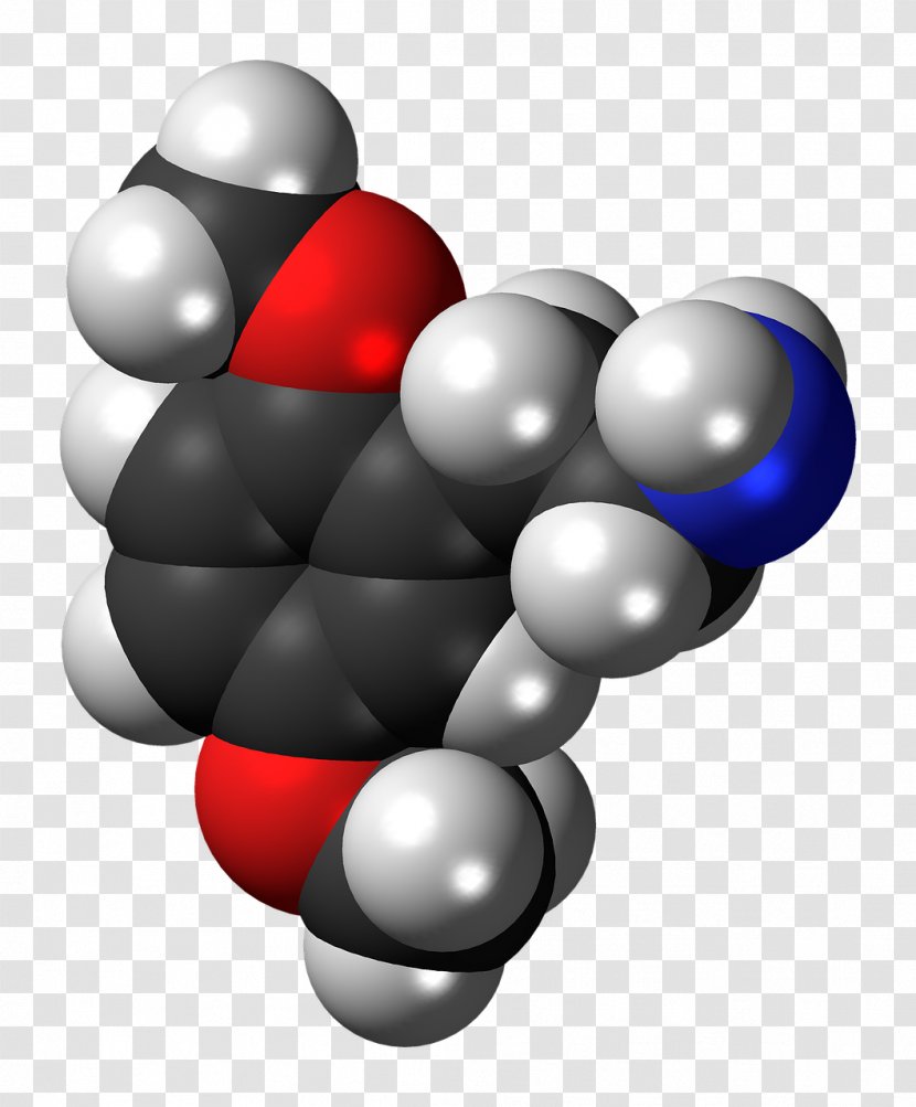 Baeocystin Space-filling Model Ball-and-stick Psilocybin Alkaloid - Chemistry - Molekul Transparent PNG