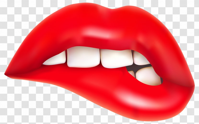 Lip Mouth Kiss Clip Art - Flower - Red Duck Cliparts Transparent PNG