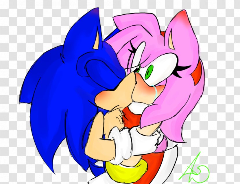 Kiss Sonic The Hedgehog Love Photography DeviantArt - Silhouette Transparent PNG