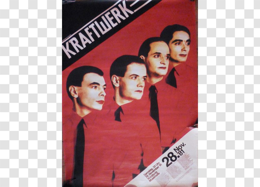 Ralf Hütter Kraftwerk The Man-Machine Autobahn Album - Heart - Concert Poster Transparent PNG