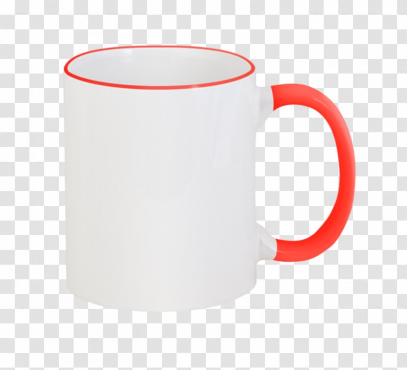 Coffee Cup Mug Color Red - Green Transparent PNG