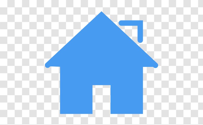 House Symbol - Electric Blue Transparent PNG