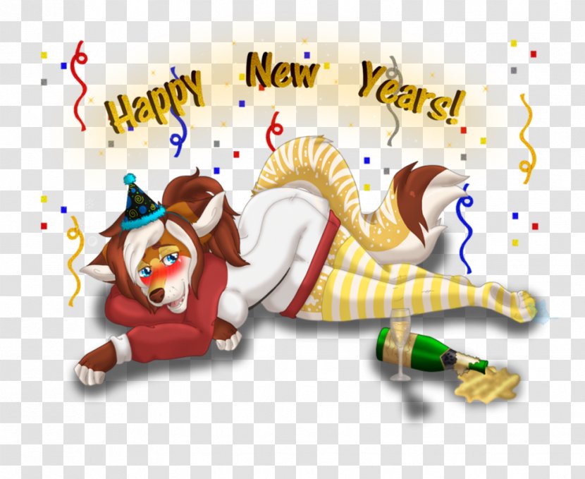 Graphic Design Art Clip - Mammal - Happy New Year Transparent PNG