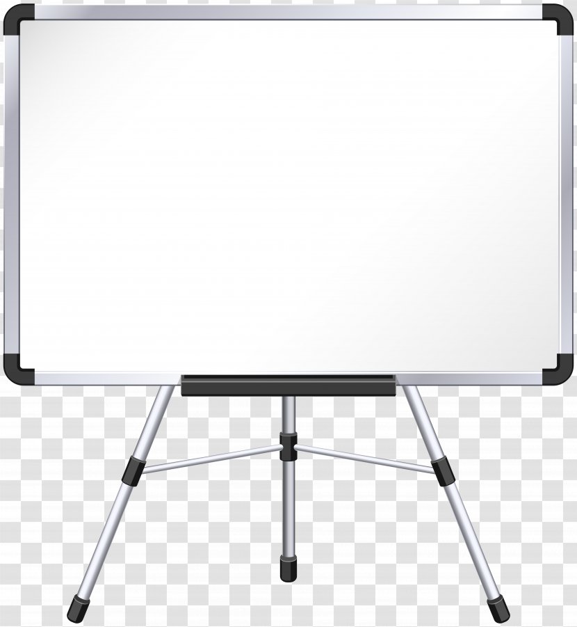 Table Rectangle Easel - Drawing Board - Whiteboard Clip Art Image Transparent PNG