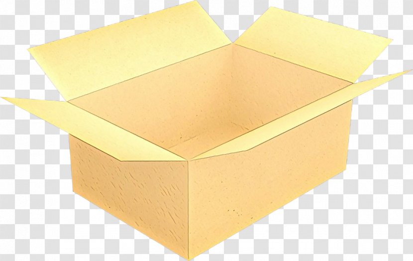 Box Yellow Shipping Carton Clip Art - Construction Paper Transparent PNG