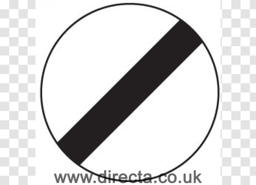 Panneau De Signalisation Fin D'interdiction En France Traffic Sign Dépasser Speed Limit Road - Area Transparent PNG