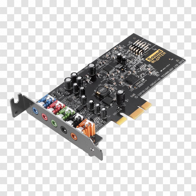 Sound Blaster Audigy Cards & Audio Adapters Creative Technology PCI Express 5.1 Surround - Card - Sim Transparent PNG
