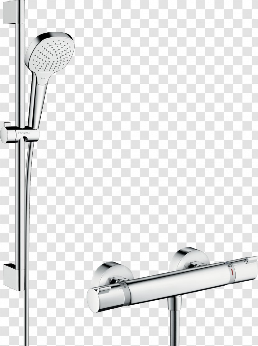Hansgrohe Shower Thermostatic Mixing Valve Tap - Spray Transparent PNG