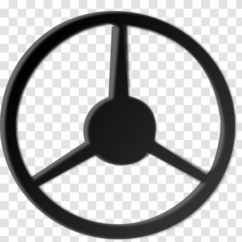Car Steering Wheel Clip Art - White Cliparts Transparent PNG