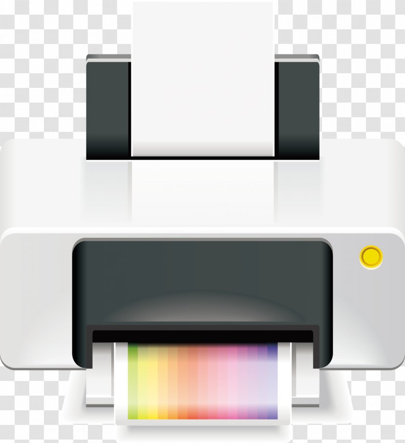 Paper Printer Icon - Cmyk Color Model Transparent PNG