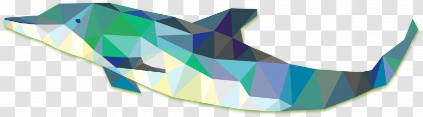 Euclidean Vector Polygon - Animal - Hand-painted Crystal Dolphin Transparent PNG