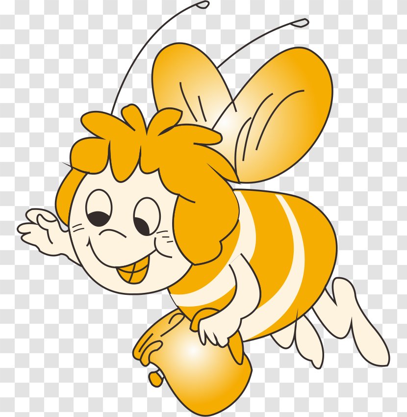 Honey Bee Insect Comics Clip Art Transparent PNG
