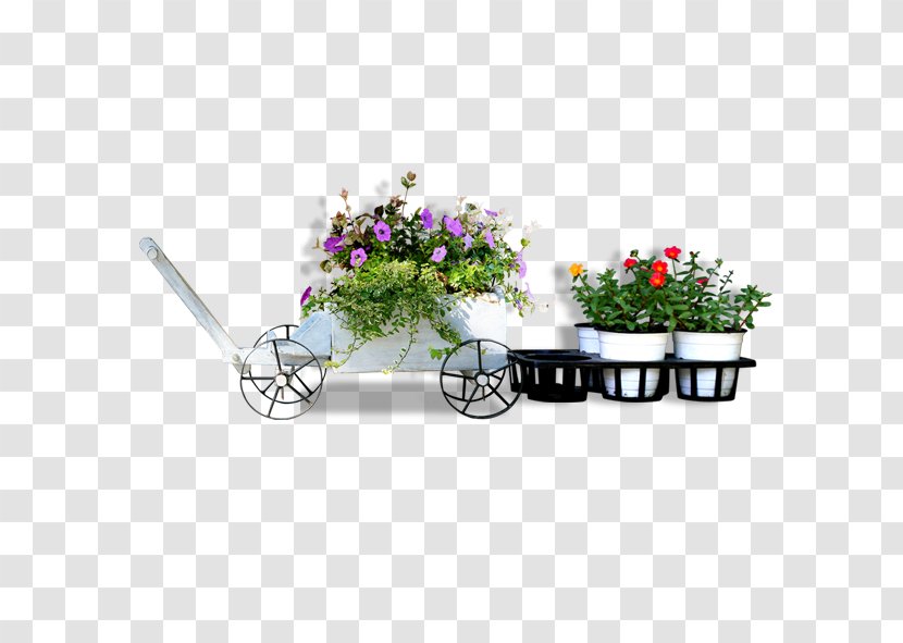 Flowerpot Tree - Vase - Floral Car Transparent PNG
