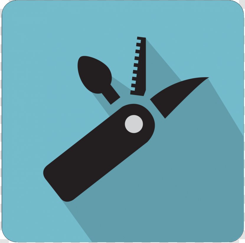 Illustration Clip Art Knife Silhouette Product Design - Aqua - United States Dollar Transparent PNG