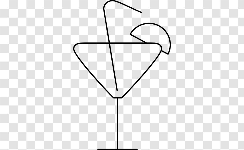 Martini Line Point Angle Clip Art - Cocktail Glass Transparent PNG