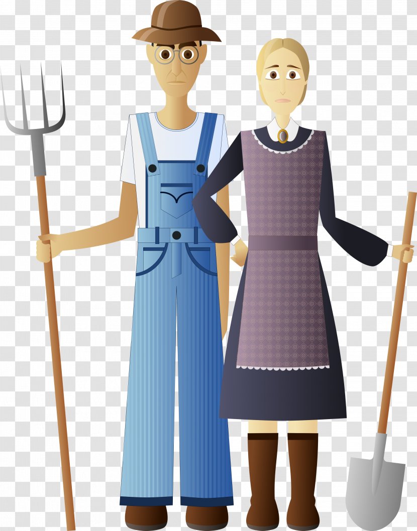 Agriturismo Poggio Del Miglio Farmer Agriculture Clip Art - Farm - Couple Transparent PNG