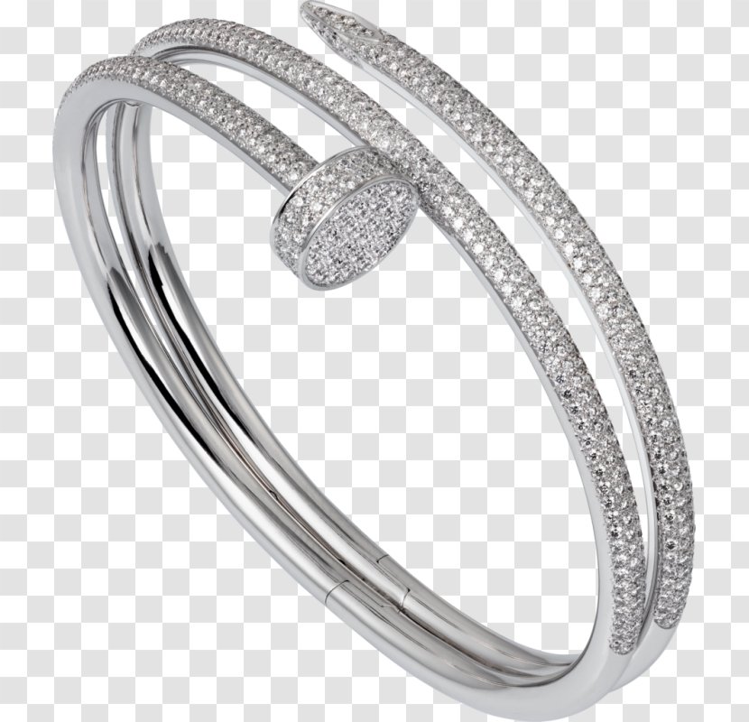 Bangle Jewellery Love Bracelet Diamond - Gold Transparent PNG
