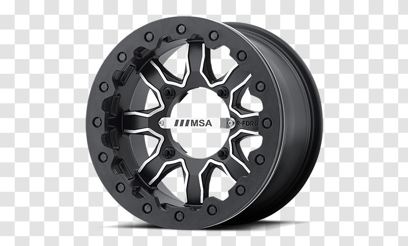 Beadlock Side By MSA Wheels R-Forged F1 Motor Vehicle Tires - Auto Part - Gator Atv Transparent PNG