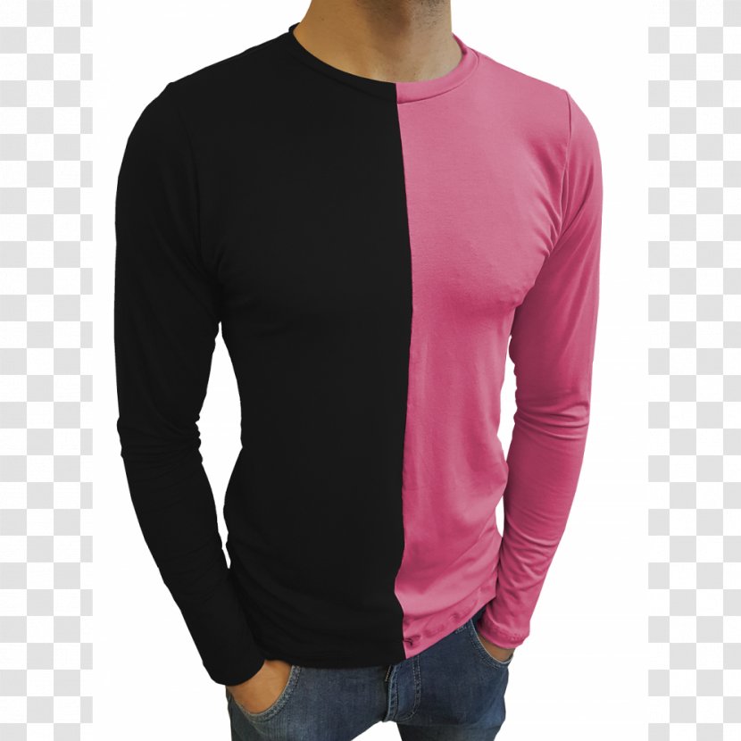 Long-sleeved T-shirt Shoulder Bluza - Sweatshirt Transparent PNG