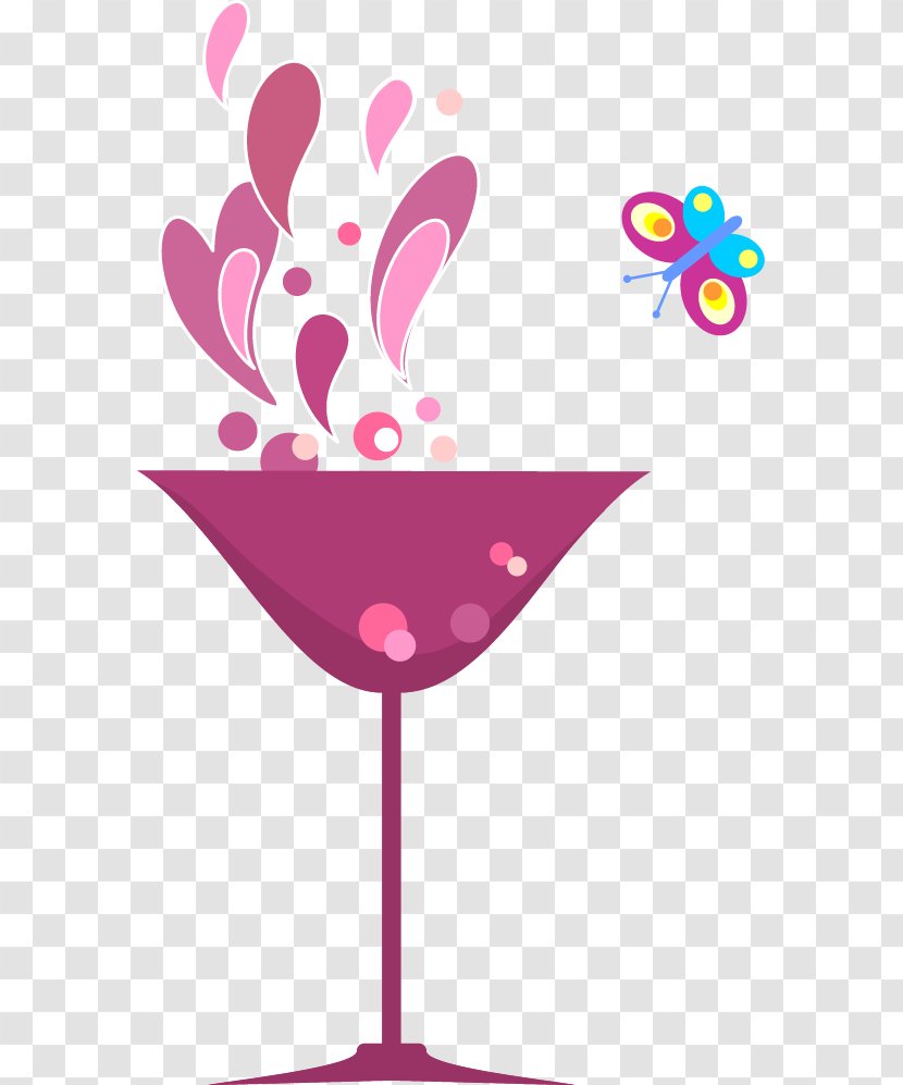 Cocktail Glass Clip Art - Tree - Hand-painted Cartoon Transparent PNG