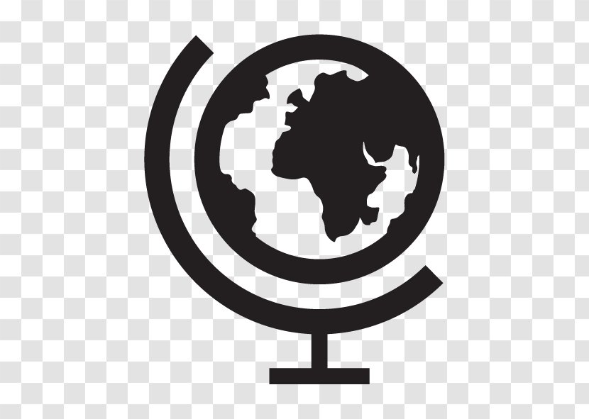 World Map Globe Symbol - Monochrome Photography Transparent PNG