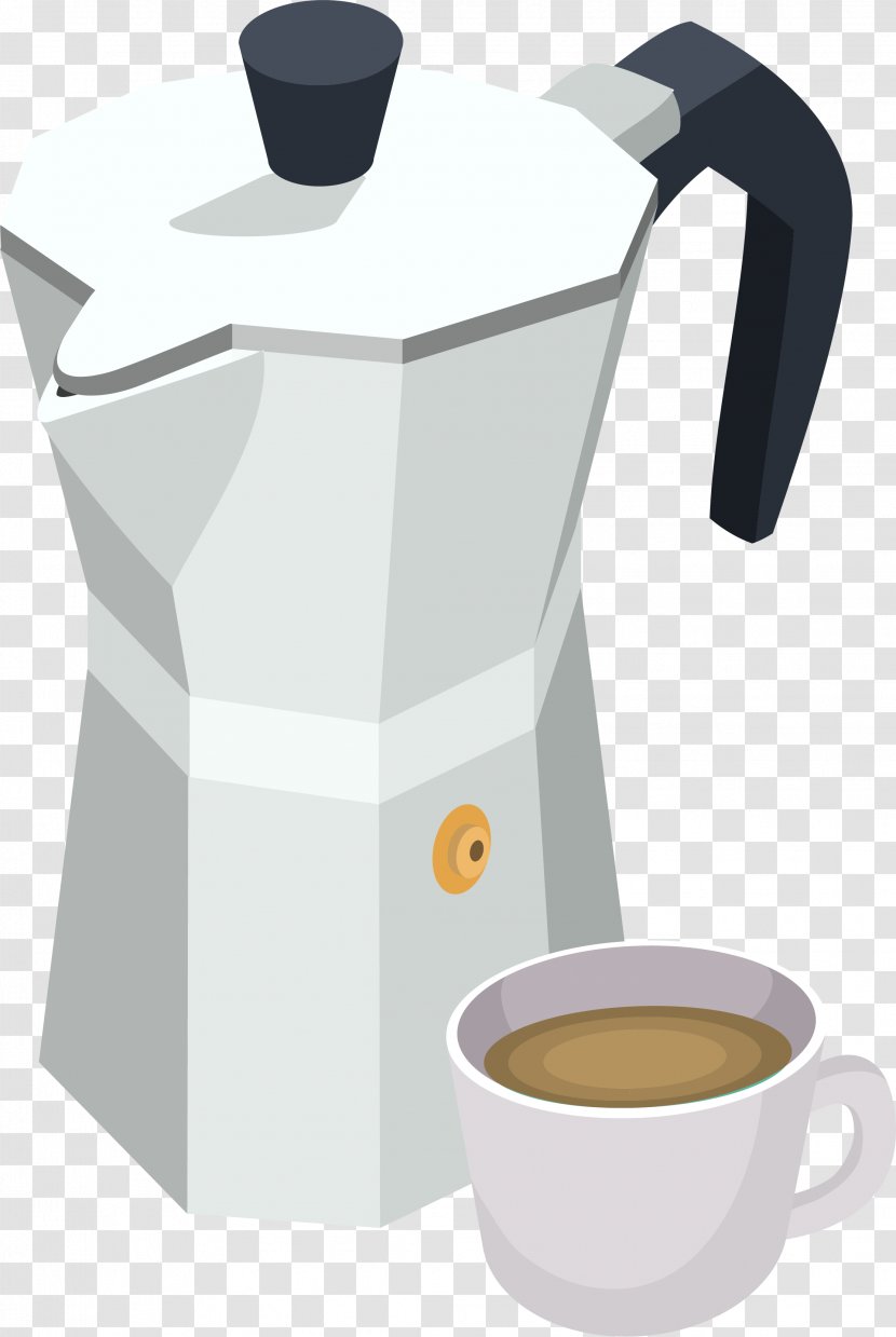 Turkish Coffee Cup Moka Pot Cafe - White Machine Transparent PNG