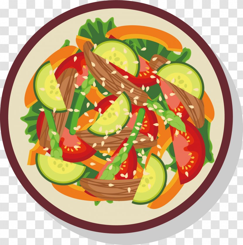 Tomato Soup Nivki-hall Salad - Cucumber Vector Transparent PNG