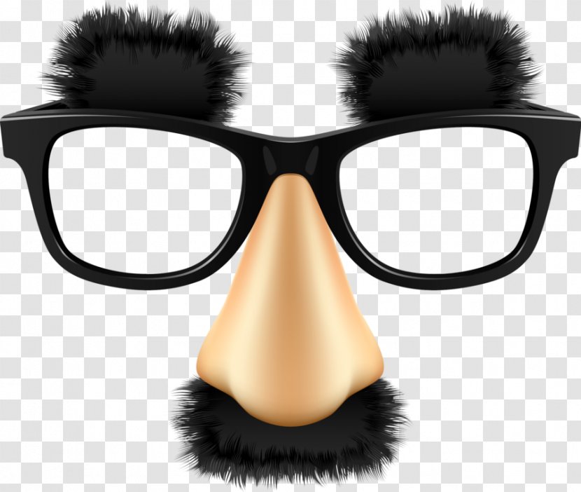 Clip Art Groucho Glasses Image - Fur - Funny Eyebrows Transparent PNG