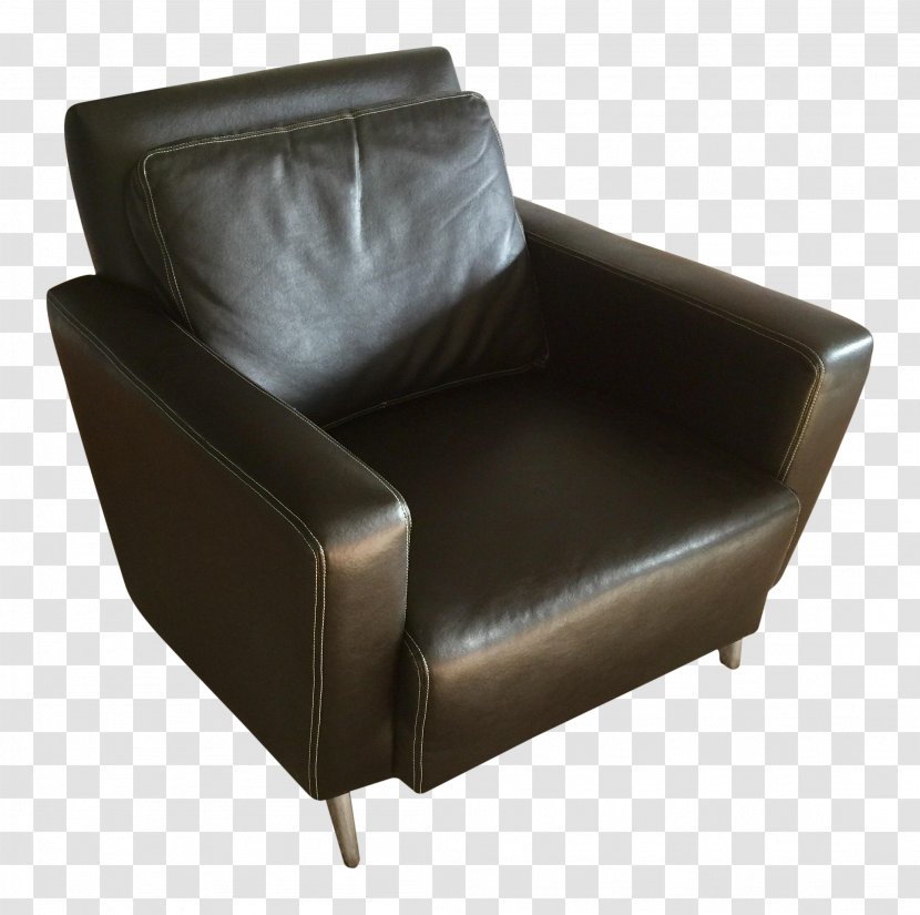 Club Chair Couch - Genuine Leather Stools Transparent PNG