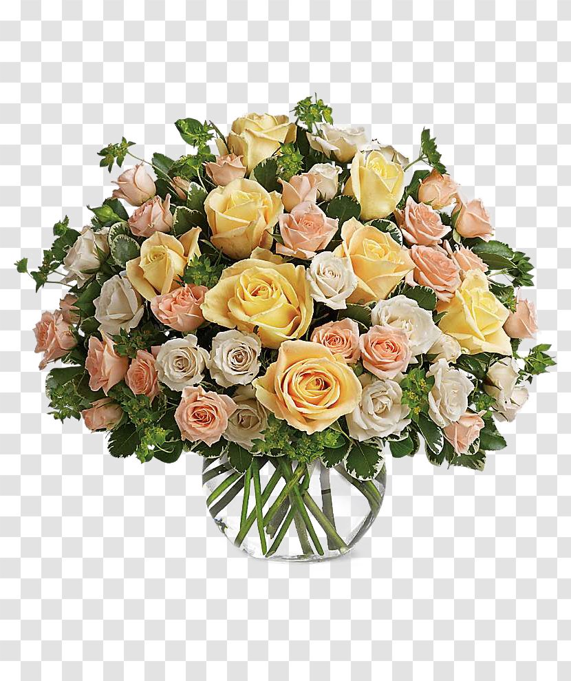 Garden Roses Floristry Flower Bouquet Floral Design - Bouquets Transparent PNG