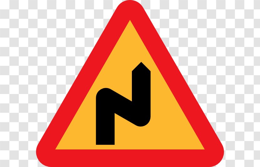 Traffic Sign Road Warning - ZIGZAG Transparent PNG